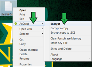 how to open encrypted files