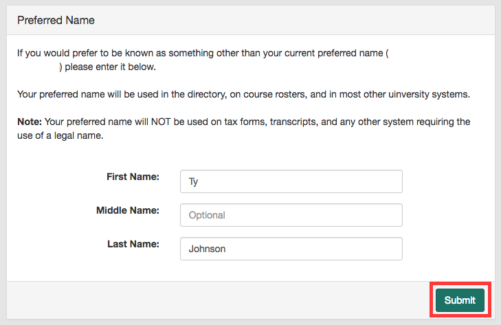 What Is A Preferred Name And How Do I Update Mine Articles C IT 