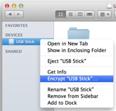 encrypt thumb drive mac